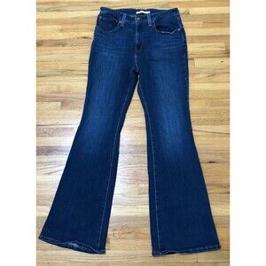 Levi's Dark Blue Flare & Wide Leg Jeans